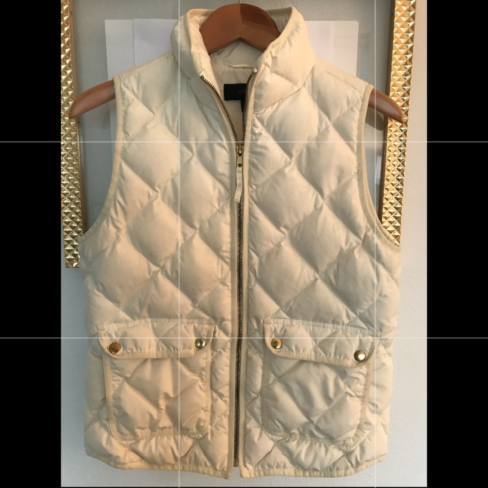 J. Crew Excursion Quilted Down Puffer Vest